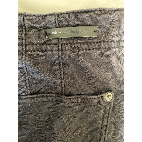 Pilcro and the Letterpress By Anthropologie High Rise Skinny Pants Gray Size 26 - Picture 9 of 16